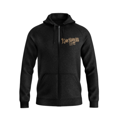 CLASSIC RR TATTOO Zip-Up Hoodie - Black